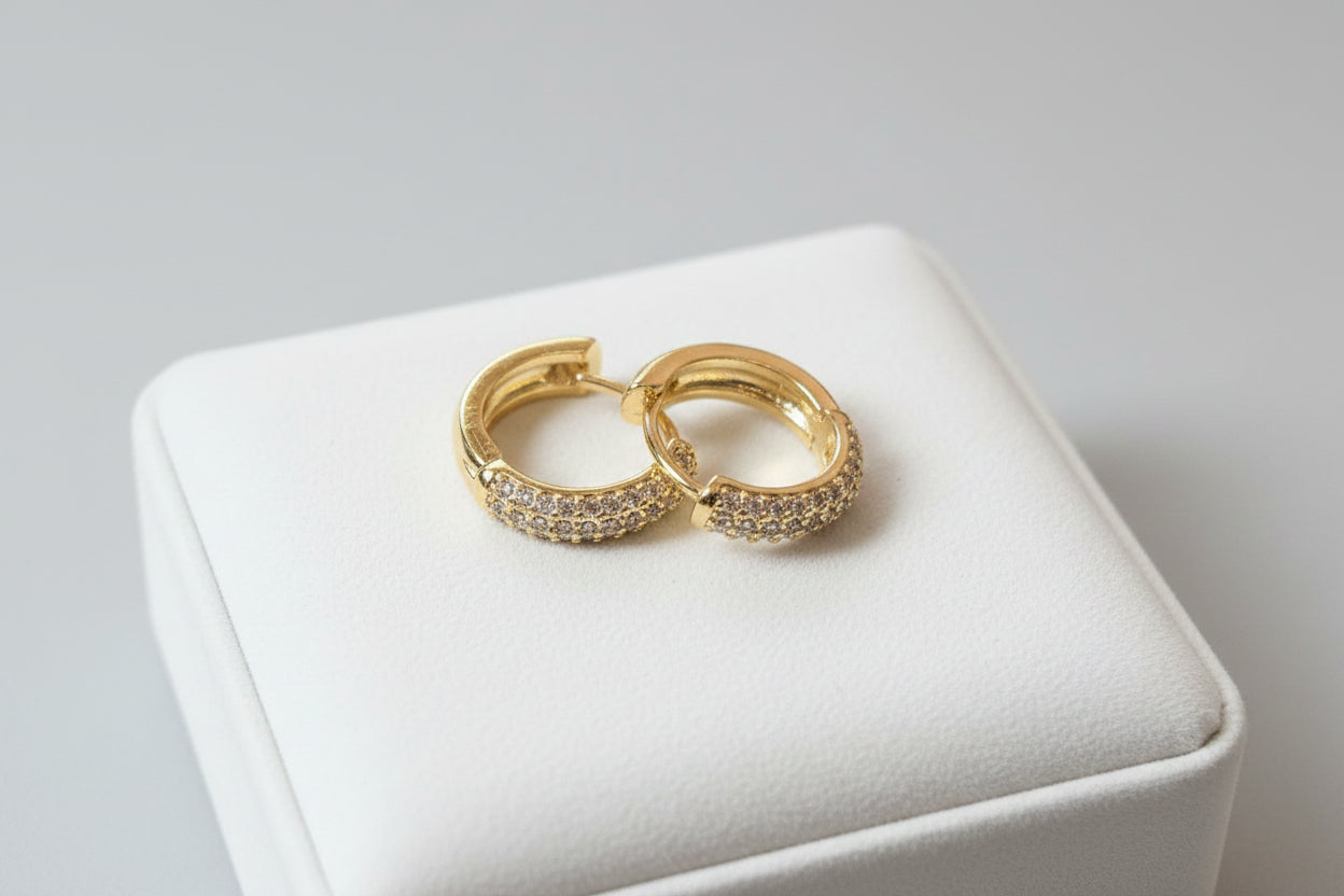 Boucles d'Oreille Reflets Dorés