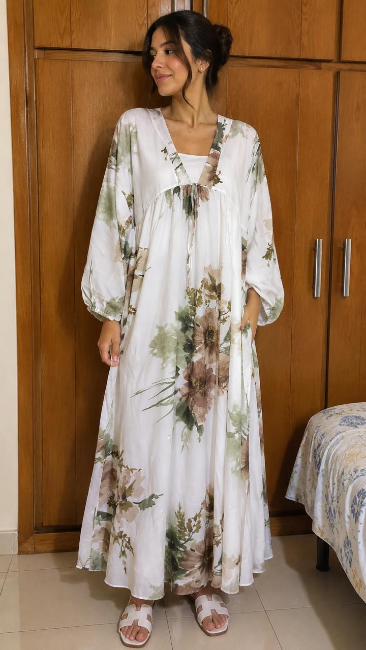Robe Simple Fleuri