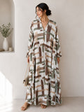 Robe Motif pinceau Naturel