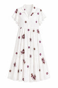 Robe Blanche Fleuri